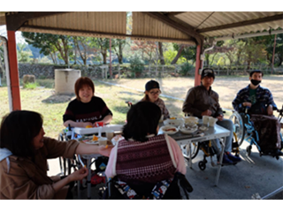 バーベキューの画像